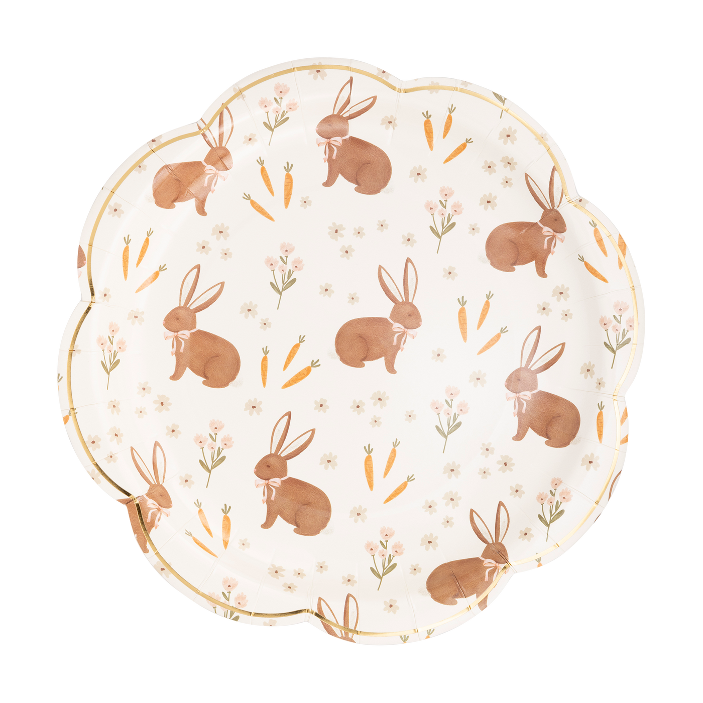 Scalloped Rabbit Scatter Plate