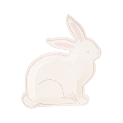 Full White Bunny Plate