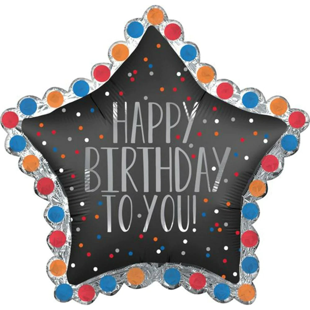 Happy Birthday To You Star Balloon