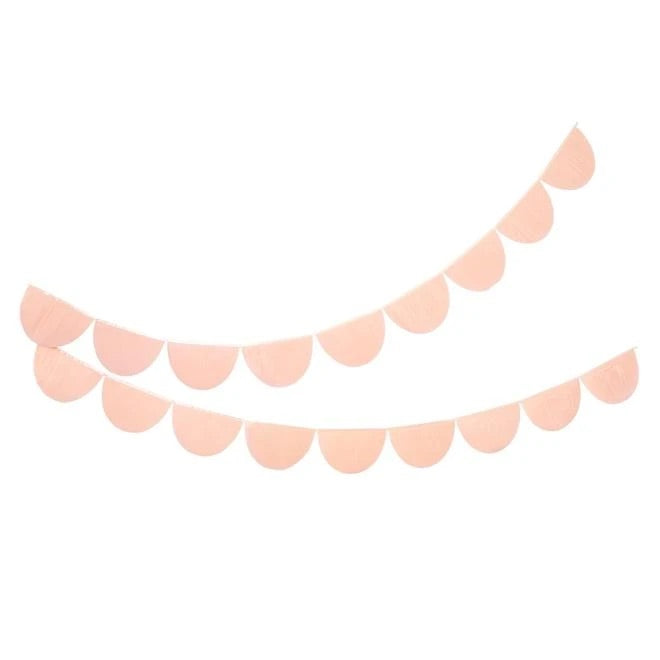 Tinsel Fringe Garland, Pink