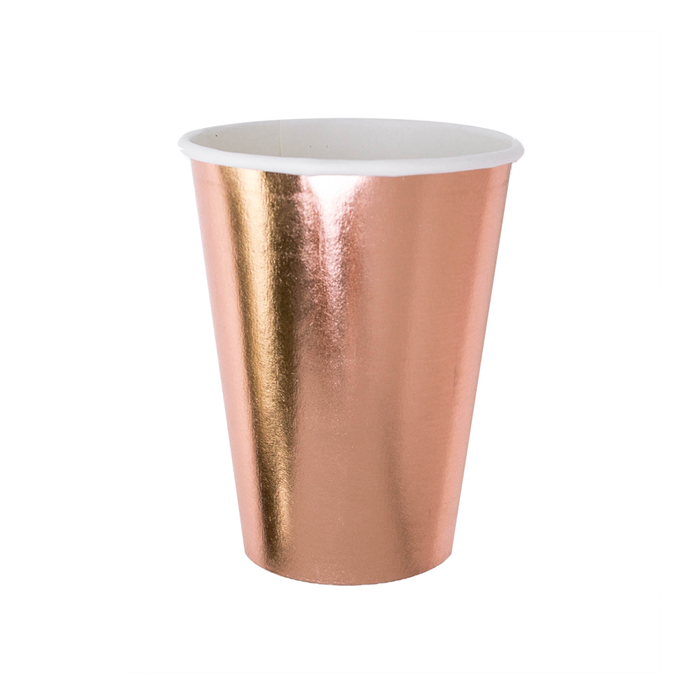 Posh Party Cups (12oz) - Rose Gold