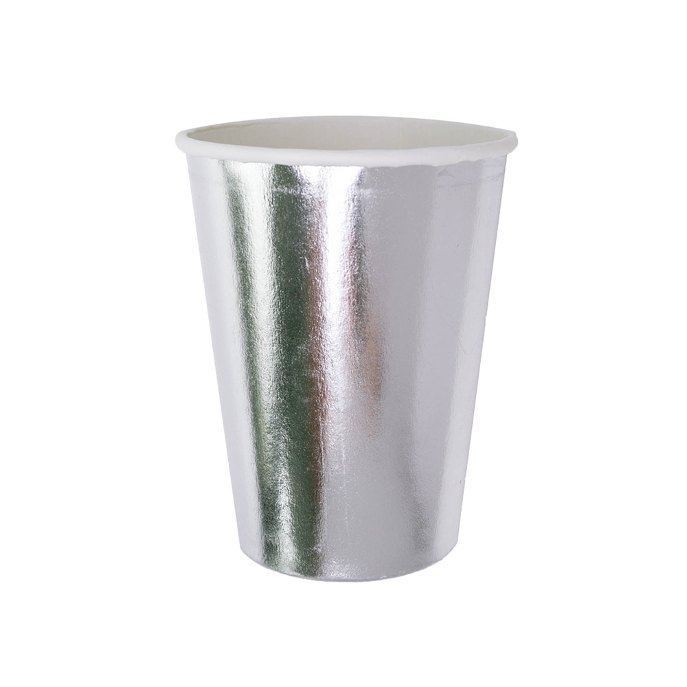 Posh Party Cups (12oz) - Silver