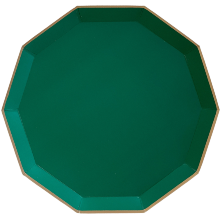 EMERALD GREEN PREMIUM DINNER PLATES