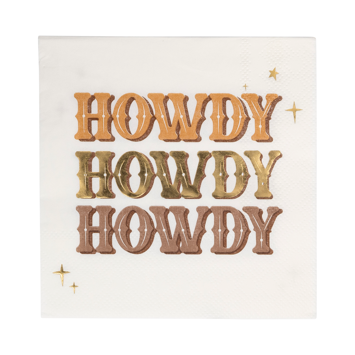 Cowboy Howdy Cocktail Napkin