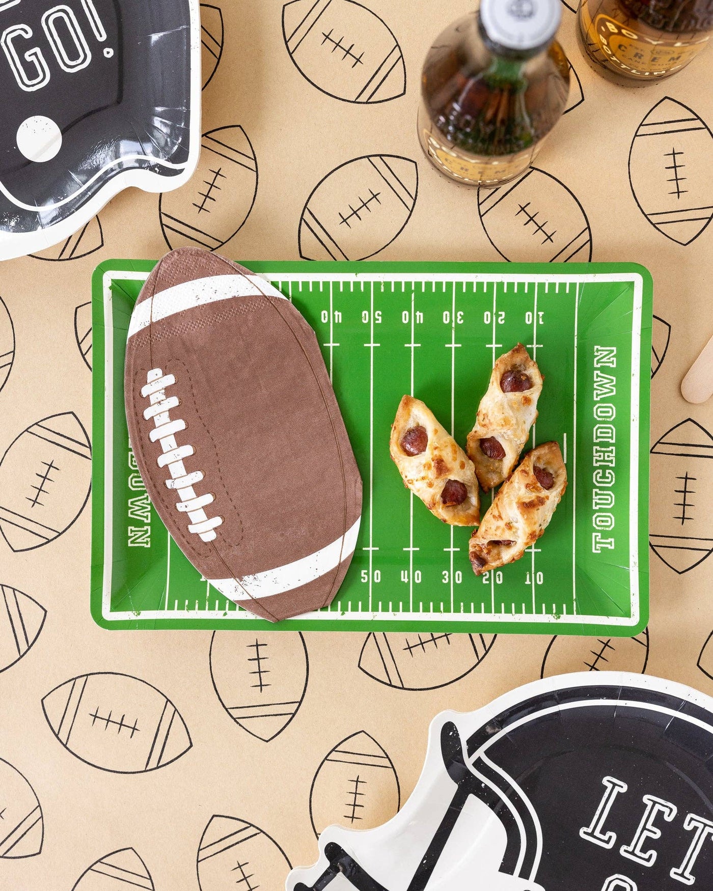 Football Kraft Table Runner