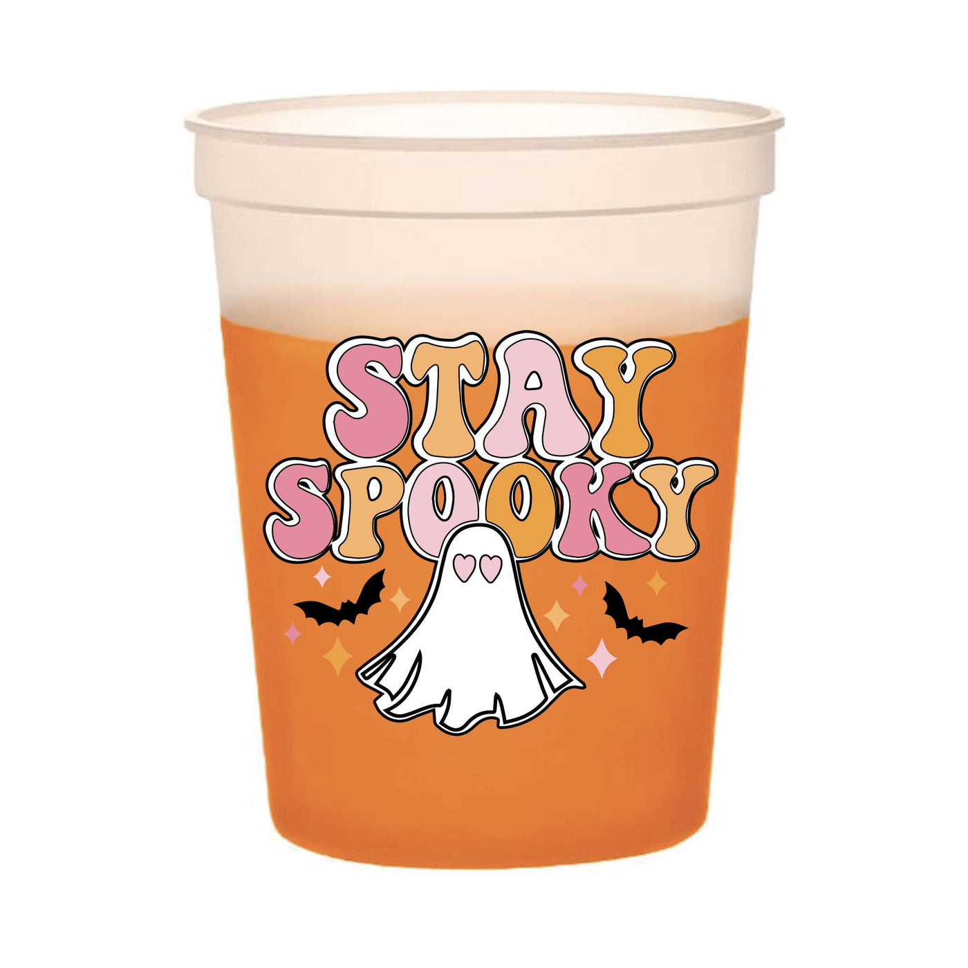 Stay Spooky Color Changing to Orange Stadium Cup - Halloween