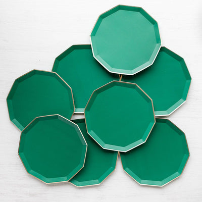 EMERALD GREEN PREMIUM DINNER PLATES