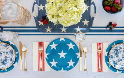 Navy Star Dinner Plates