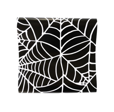WITCHING HOUR SPIDER WEB PAPER TABLE RUNNER