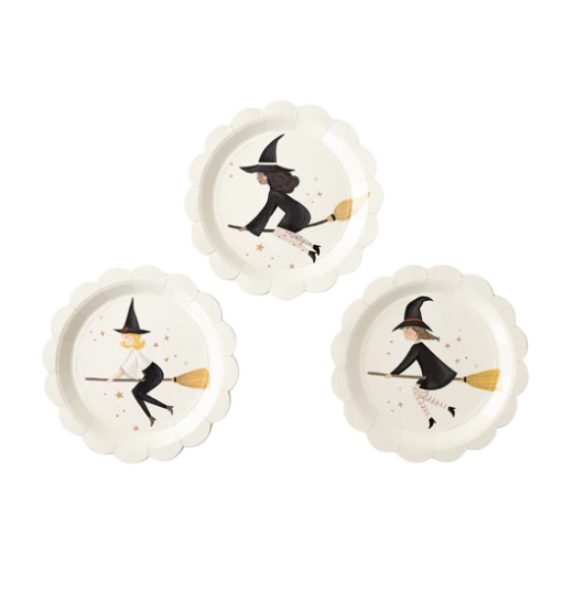 WITCHING HOUR WITCHES PAPER PLATE SET