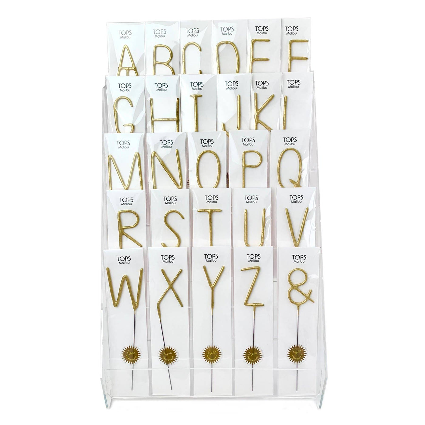Big Golden Sparkler Wand - Letters