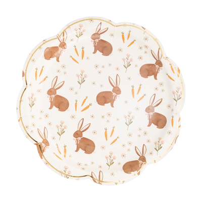 Scalloped Rabbit Scatter Plate