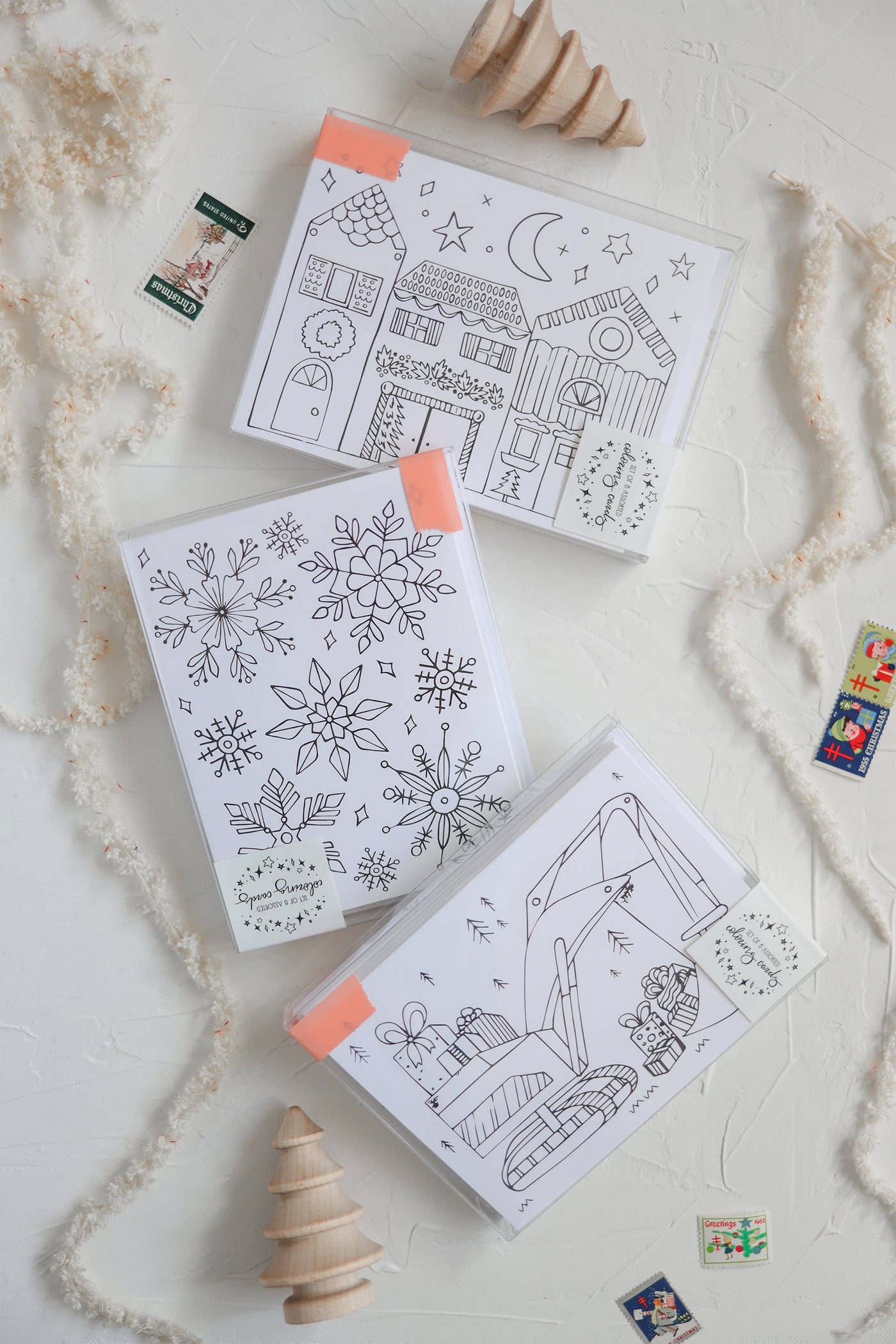 Holiday Coloring Cards