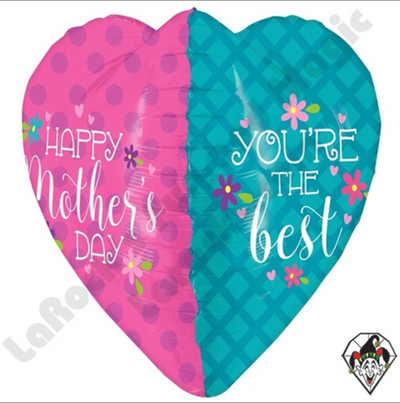 3 Dimensional Mother's Day Heart Foil Balloon