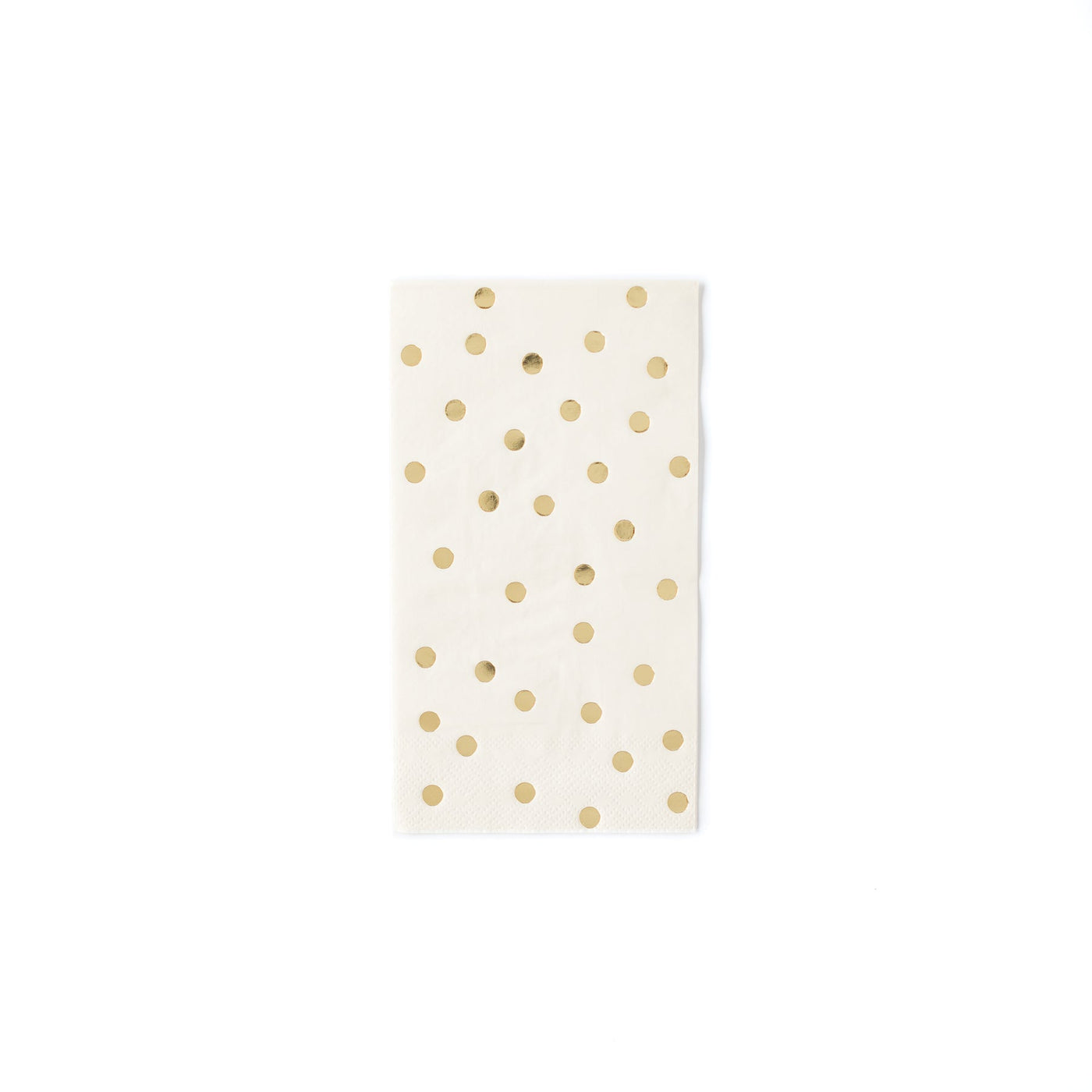 Cream Polka Dot Dinner Napkin