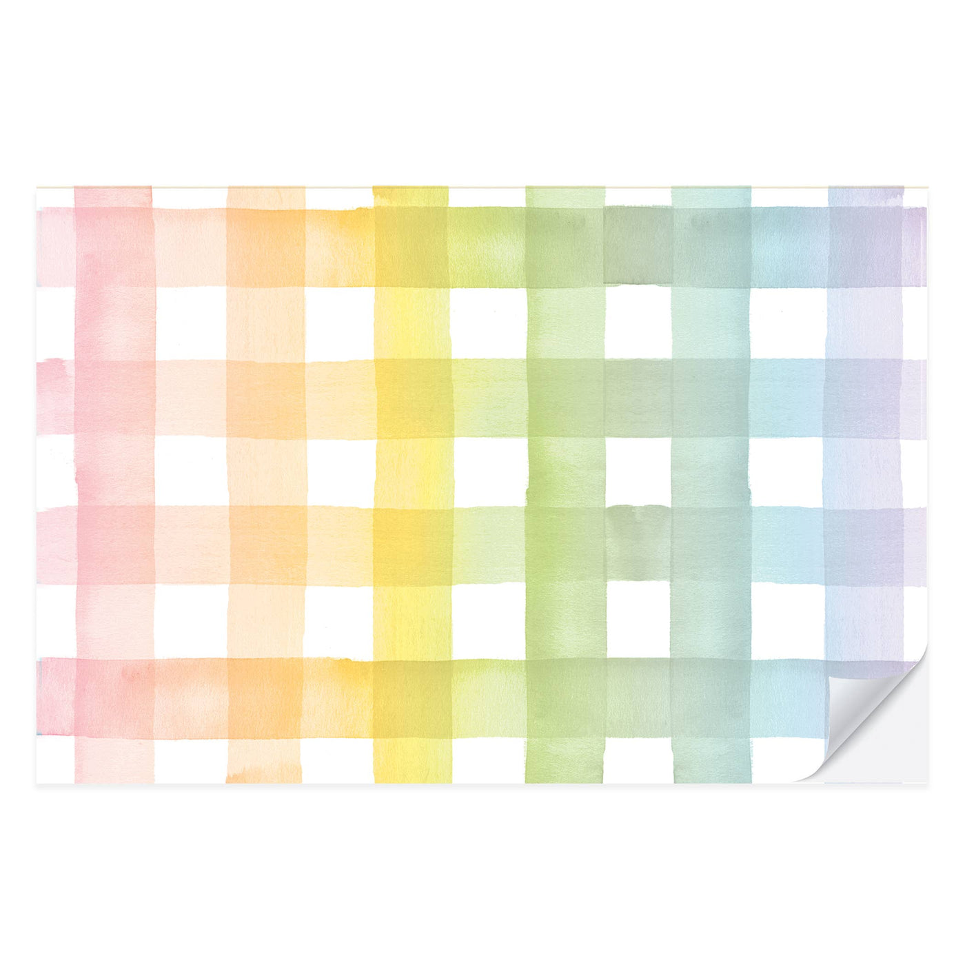 Rainbow Gingham Placemat Tear-Off Pad