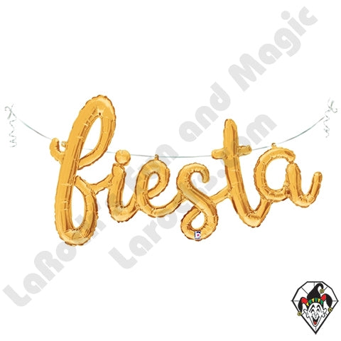 Fiesta Gold Script Balloons