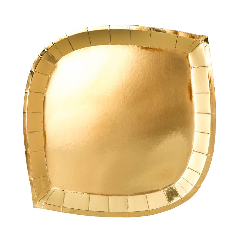 Posh Dessert Plate - Gold