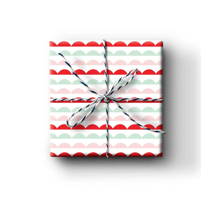 Holiday Scallop Gift Wrap