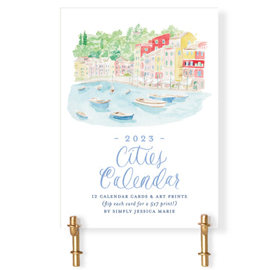2023 Watercolor Cities Calendar