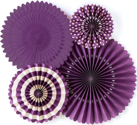 Basic Party Fan Set - Purple