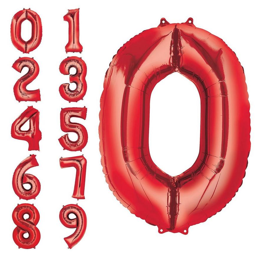 40in. Red Foil Balloon