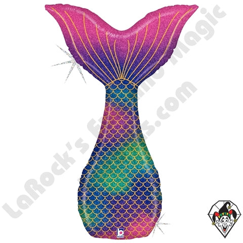 Glitter Mermaid Tail Foil Balloon