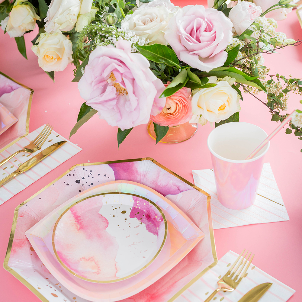 Pretty in Pink Charger Plates