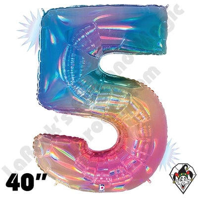 40in. Foil Rainbow Balloon